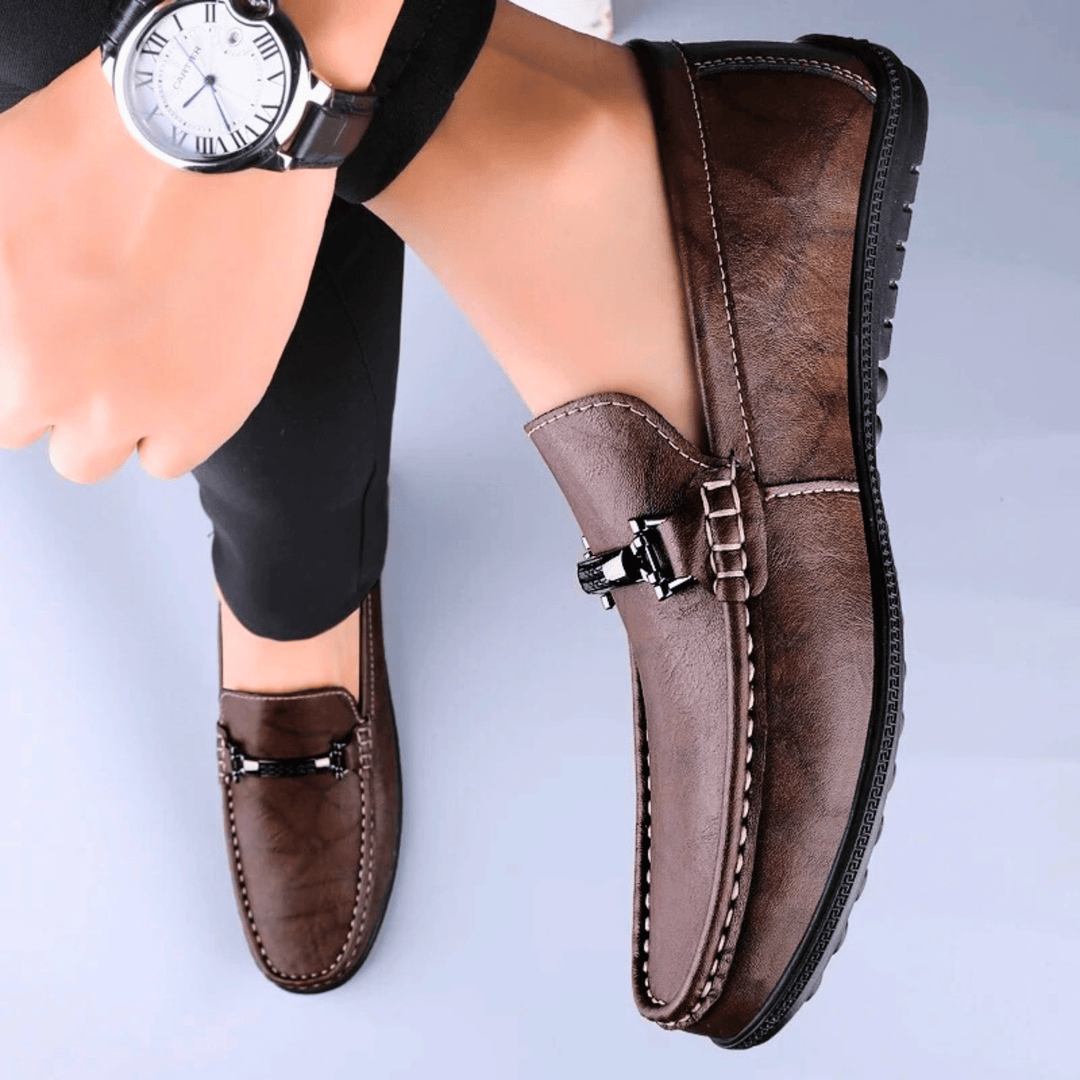 Nortvale - Milano Genuine Leather Loafers - 14:365458#Brown;200000124:200000334