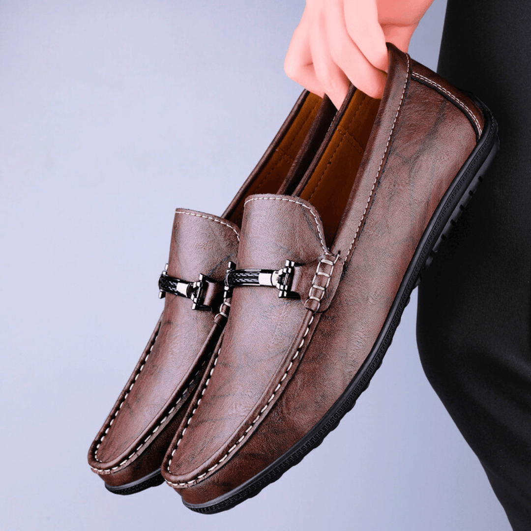 Nortvale - Milano Genuine Leather Loafers - 14:365458#Brown;200000124:200000334