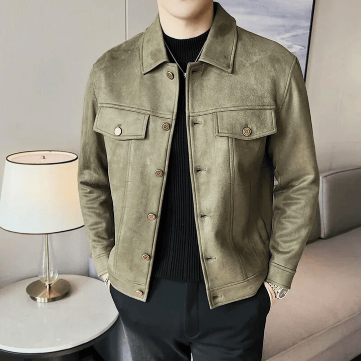 Nortvale - Montero Suede Jacket - 14:173#Green;5:361386#Asian M 50 - 57KG