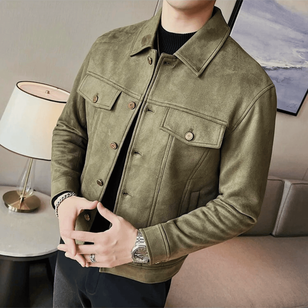 Nortvale - Montero Suede Jacket - 14:173#Green;5:361386#Asian M 50 - 57KG
