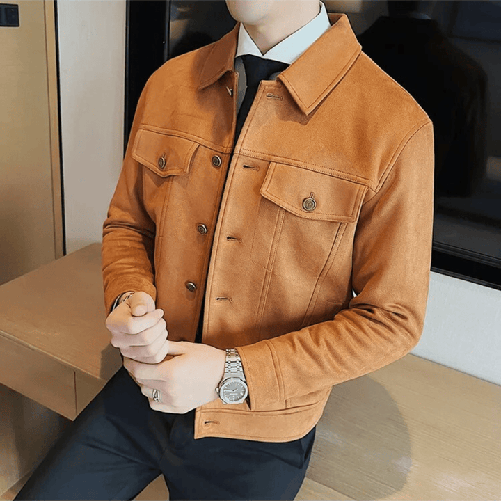 Nortvale - Montero Suede Jacket - 14:771#Coffee;5:361386#Asian M 50 - 57KG