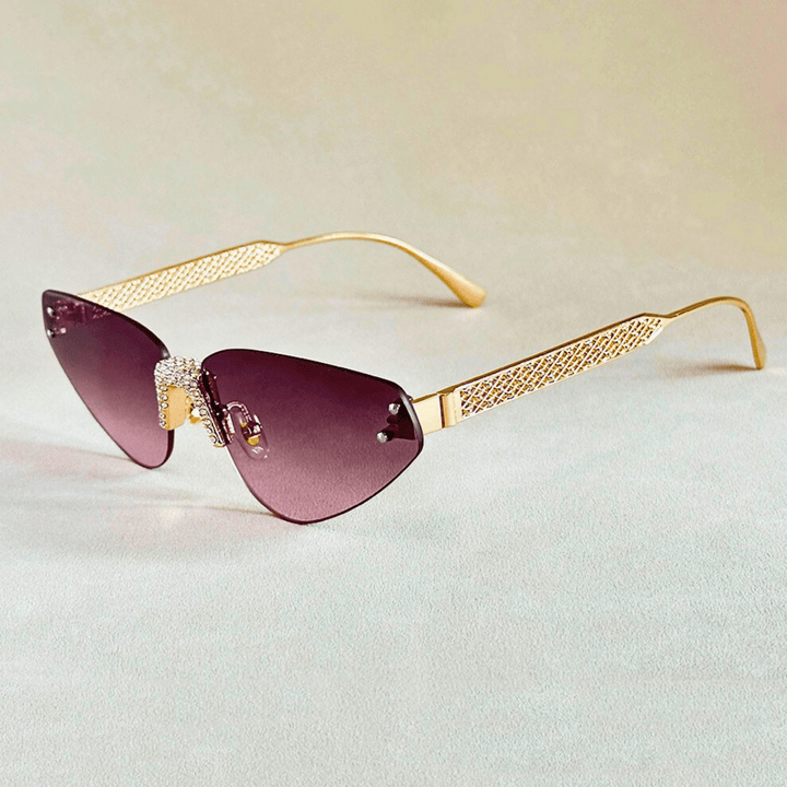 Nortvale - Rimless Cat Eye Shades - 200007763:201336100;71:100009342#As the picture;73:366#G02