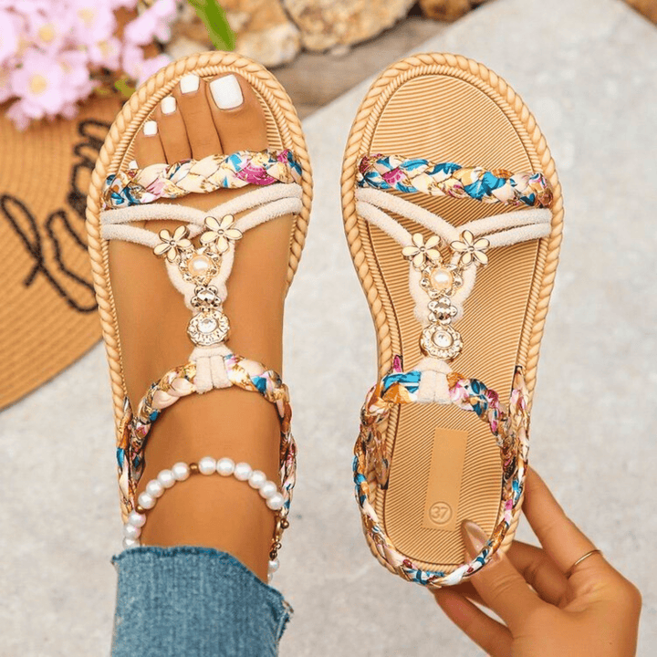 Nortvale - Seaflower Glow Sandals - 14:193Apricot flour;200000124:200000334