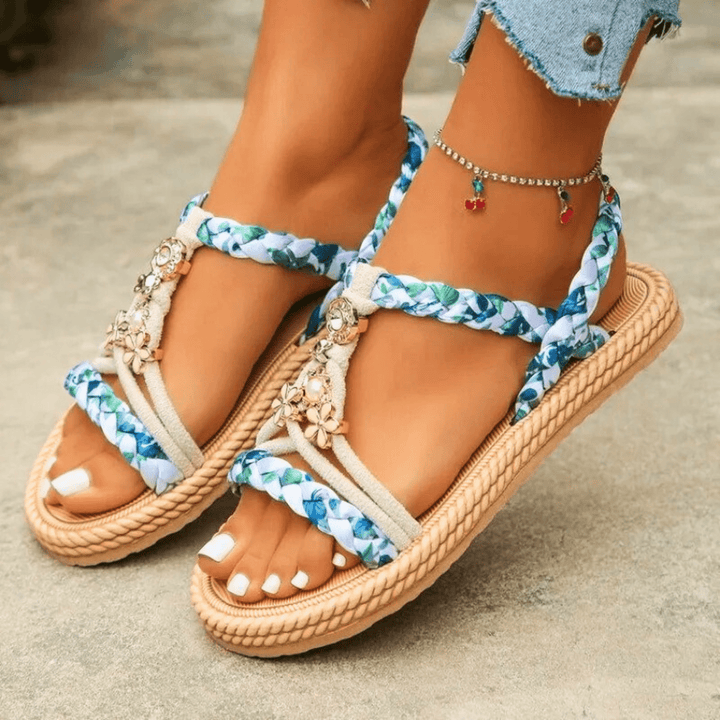 Nortvale - Seaflower Glow Sandals - 14:691White and blue;200000124:200000334