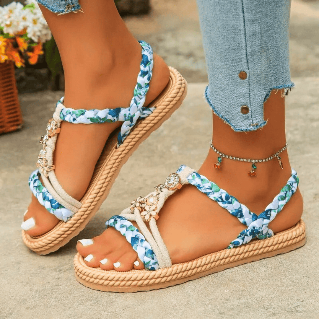 Nortvale - Seaflower Glow Sandals - 14:691White and blue;200000124:200000334