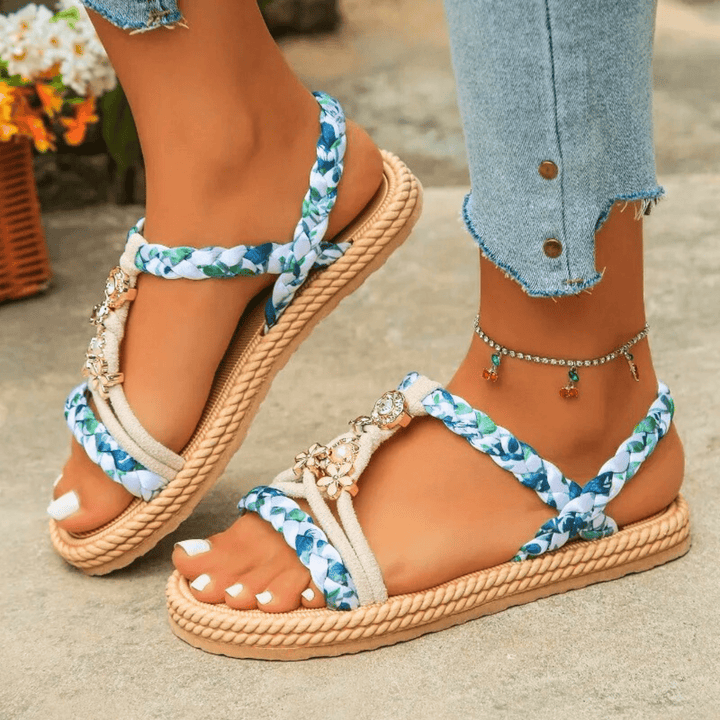 Nortvale - Seaflower Glow Sandals - 14:691White and blue;200000124:200000334