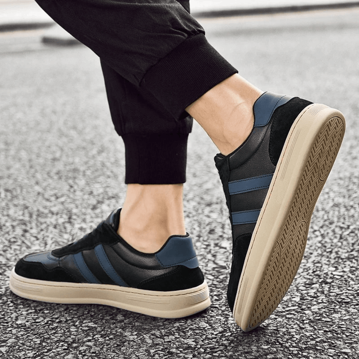 Nortvale - Smart Genuine Leather Sneakers - 14:193#Black;200000124:200000898