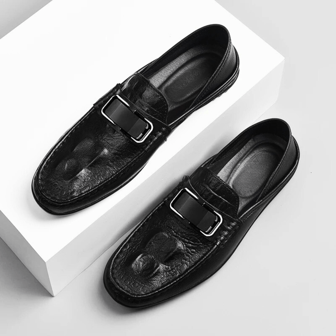 Nortvale - Statement Genuine Leather Loafers - 14:193#Black;200000124:100010482