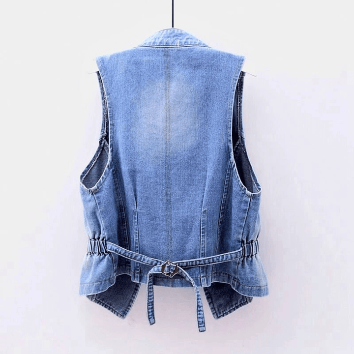 Nortvale - Studded Rebel Denim Vest - 000000000