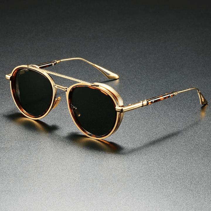 Nortvale - Velaré Eclipse Sunglasses - 73:350850Gold Green