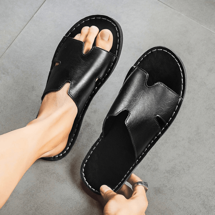 Nortvale - Vintage Genuine Leather Sandals - 14:193;200000124:200000898