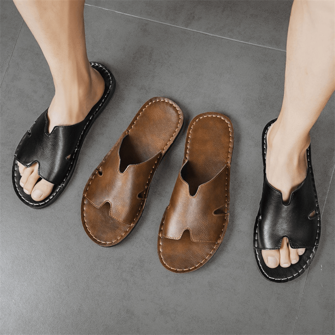 Nortvale - Vintage Genuine Leather Sandals - 14:193;200000124:200000898