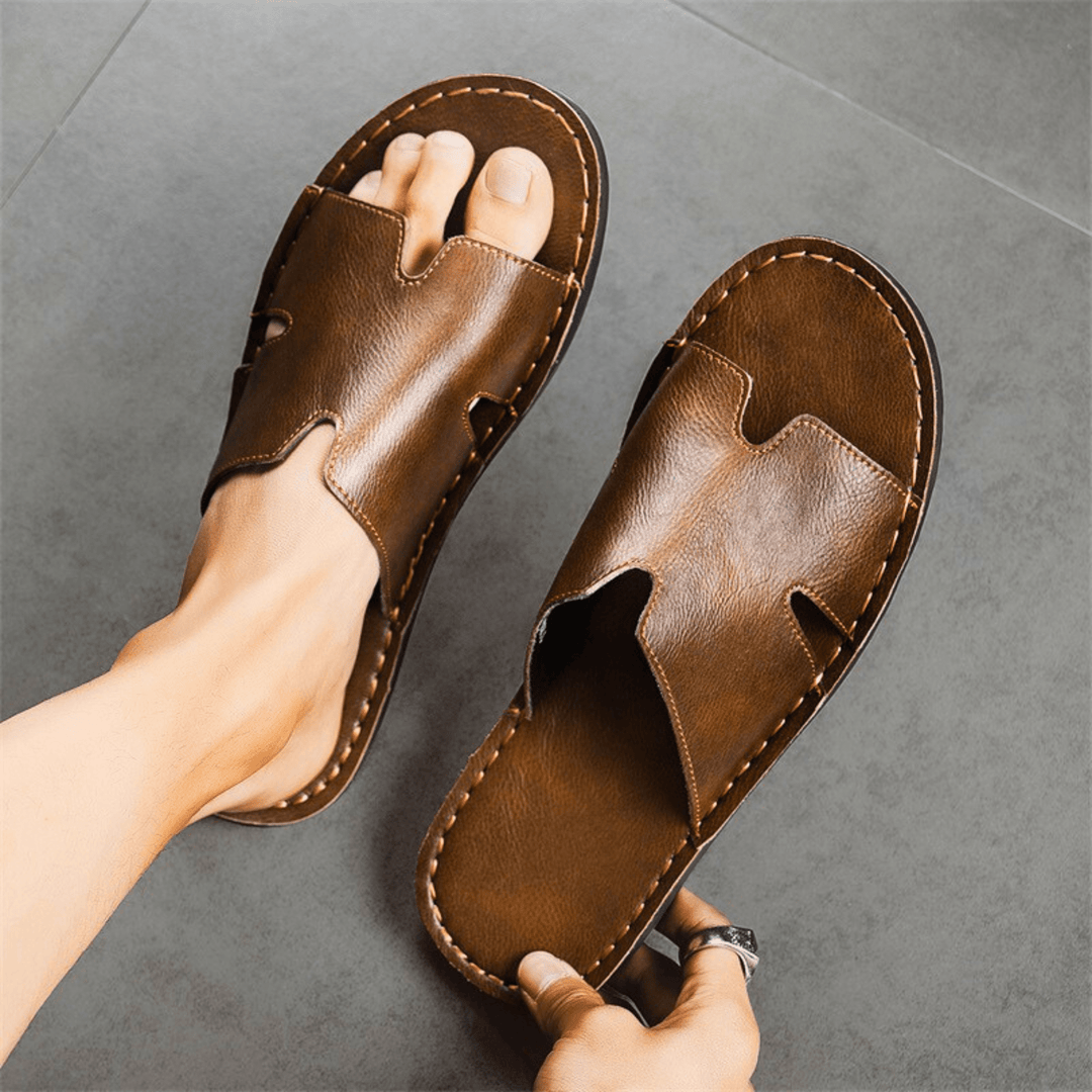 Nortvale - Vintage Genuine Leather Sandals - 14:365458;200000124:200000898