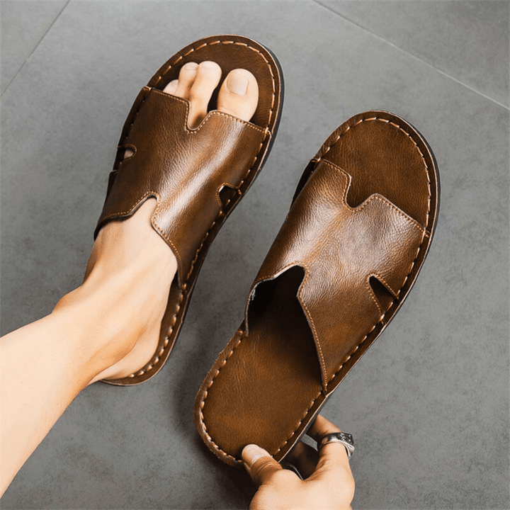 Nortvale - Vintage Genuine Leather Sandals - 14:365458;200000124:200000898