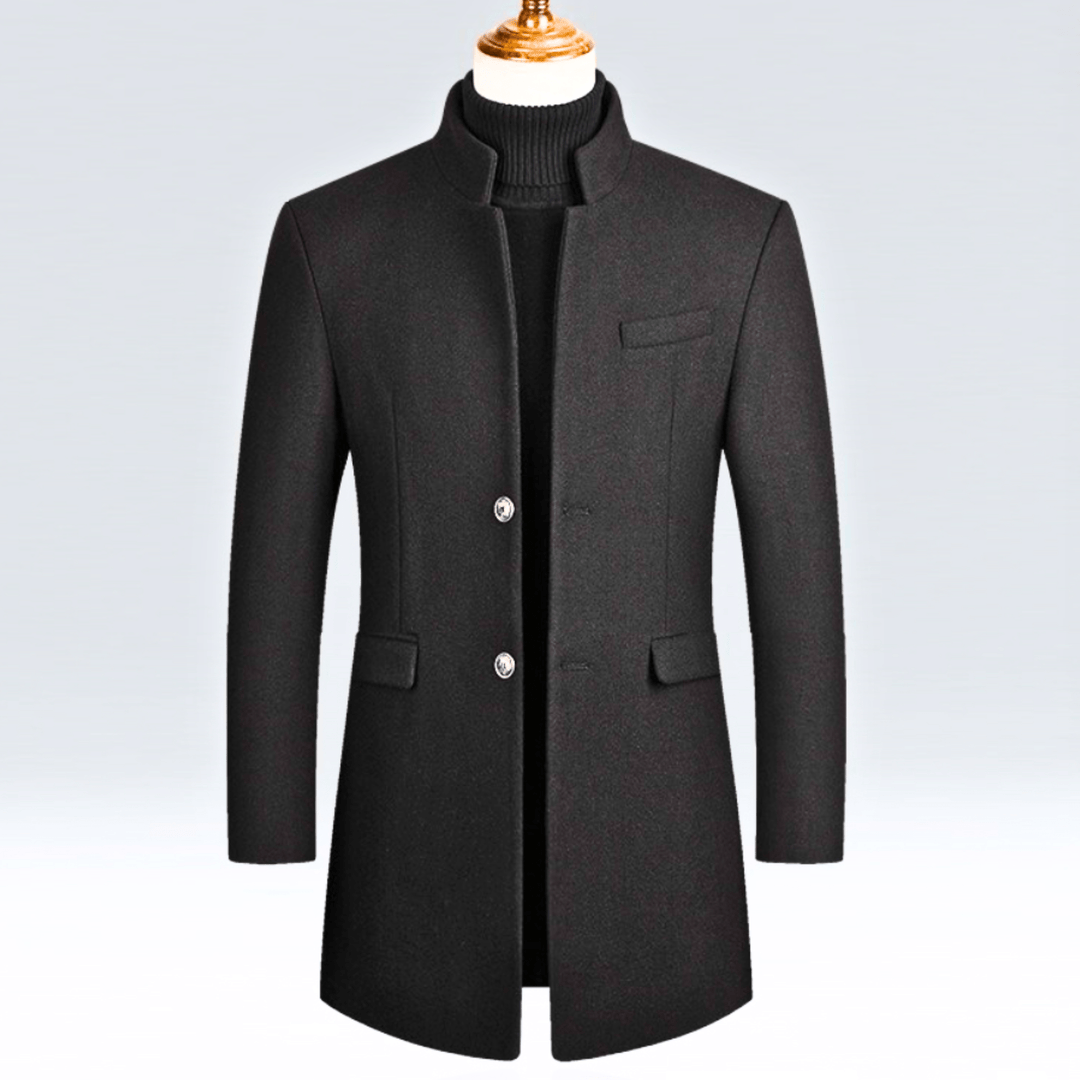 Molvana - Imperial Tailored Wool Coat - 14:200004890#Black;5:361385#L 55 - 65 KG