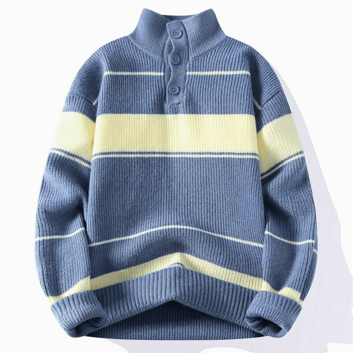 Molvana - LuxeStripe Knit Sweater - 14:173;5:361386#M 50 - 55KG