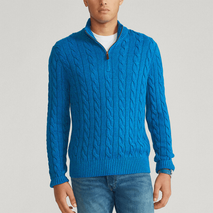 Weston & Finch - CableKnit Quarter - Zip Sweater - 14:173F3316;5:100014064