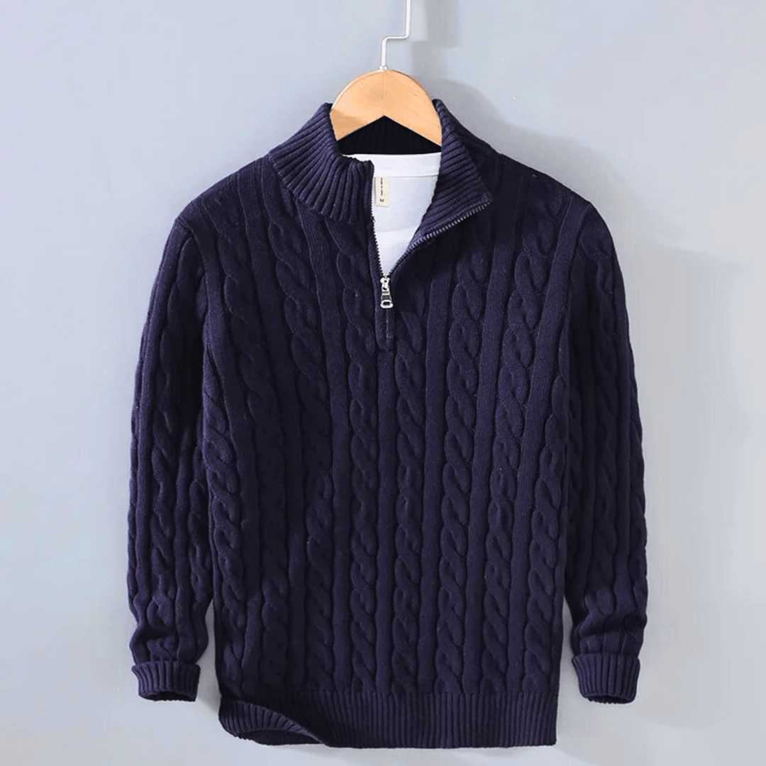 Weston & Finch - CableKnit Quarter - Zip Sweater - 14:193F3313;5:100014064