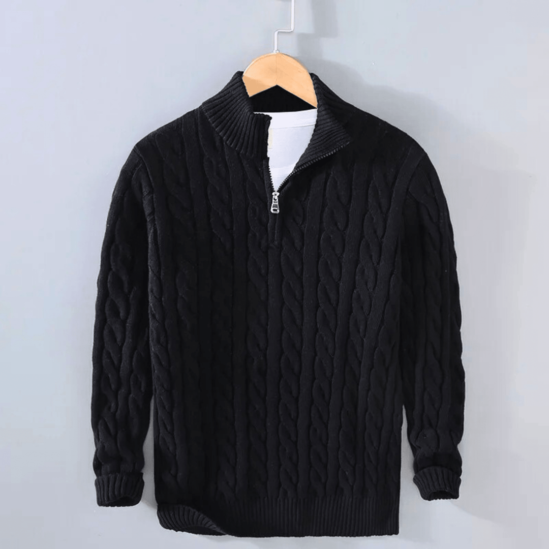 Weston & Finch - CableKnit Quarter - Zip Sweater - 14:193F3313;5:100014064