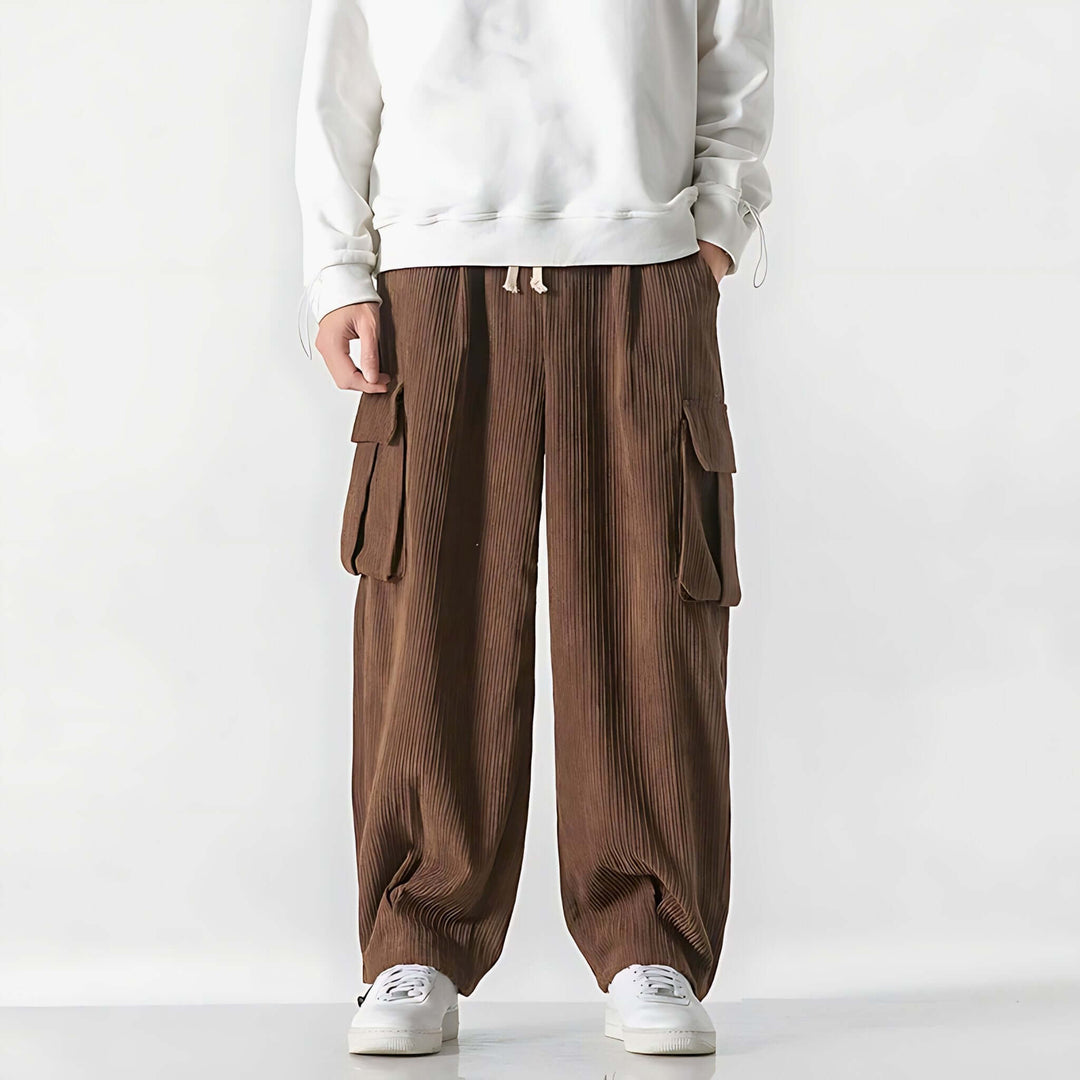 Weston & Finch - Corduroy Cargo Pants - 14:200001951brown;5:361386Asian-M