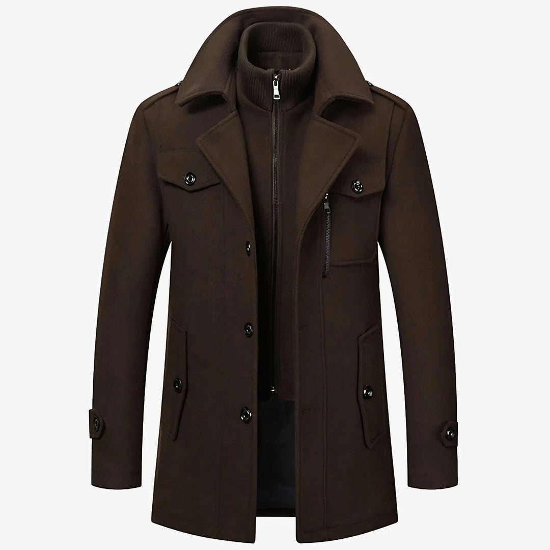 Weston & Finch - Executive Prestige Wool Coat - 14:203008817Coffee;5:361386M