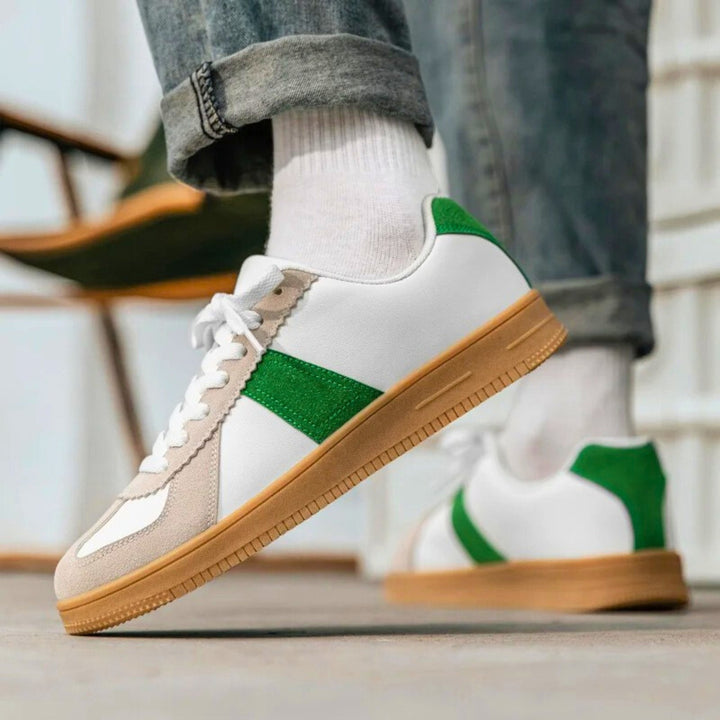 Weston & Finch - Retro Leather Sneaker - 14:175735-Green;200000124:200000334