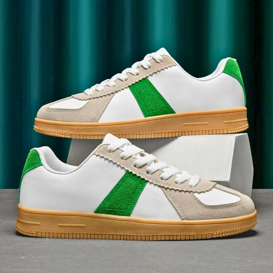 Weston & Finch - Retro Leather Sneaker - 14:175735-Green;200000124:200000334