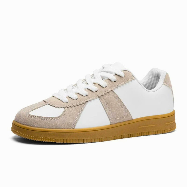 Weston & Finch - Retro Leather Sneaker - 14:691735-Gray;200000124:200000334