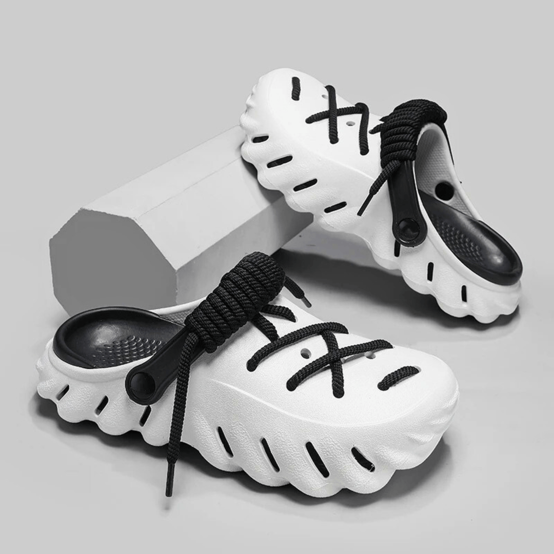 Weston & Finch - Seaside Designer Sandals - 14:173whiteblack;200000124:201446567