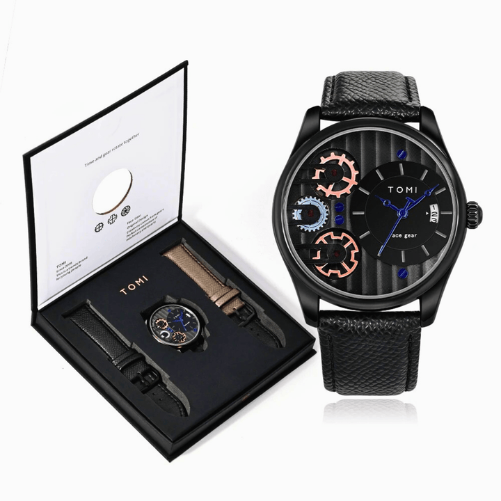 Weston & Finch - Strato Quartz Watch Set - 14:193Black