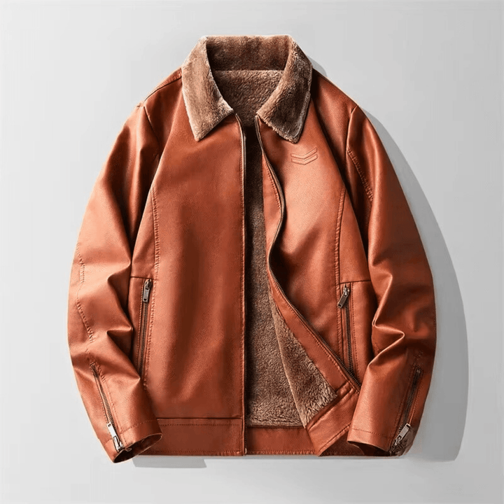 Weston & Finch - The Ariston Aviator Jacket - 14:29Red Brown;5:200000991