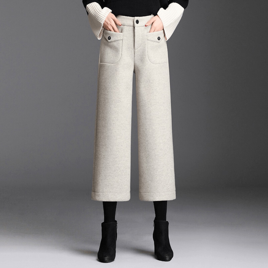 Weston & Finch - The Arletta Trouser - 14:193Milk tea color;5:4183