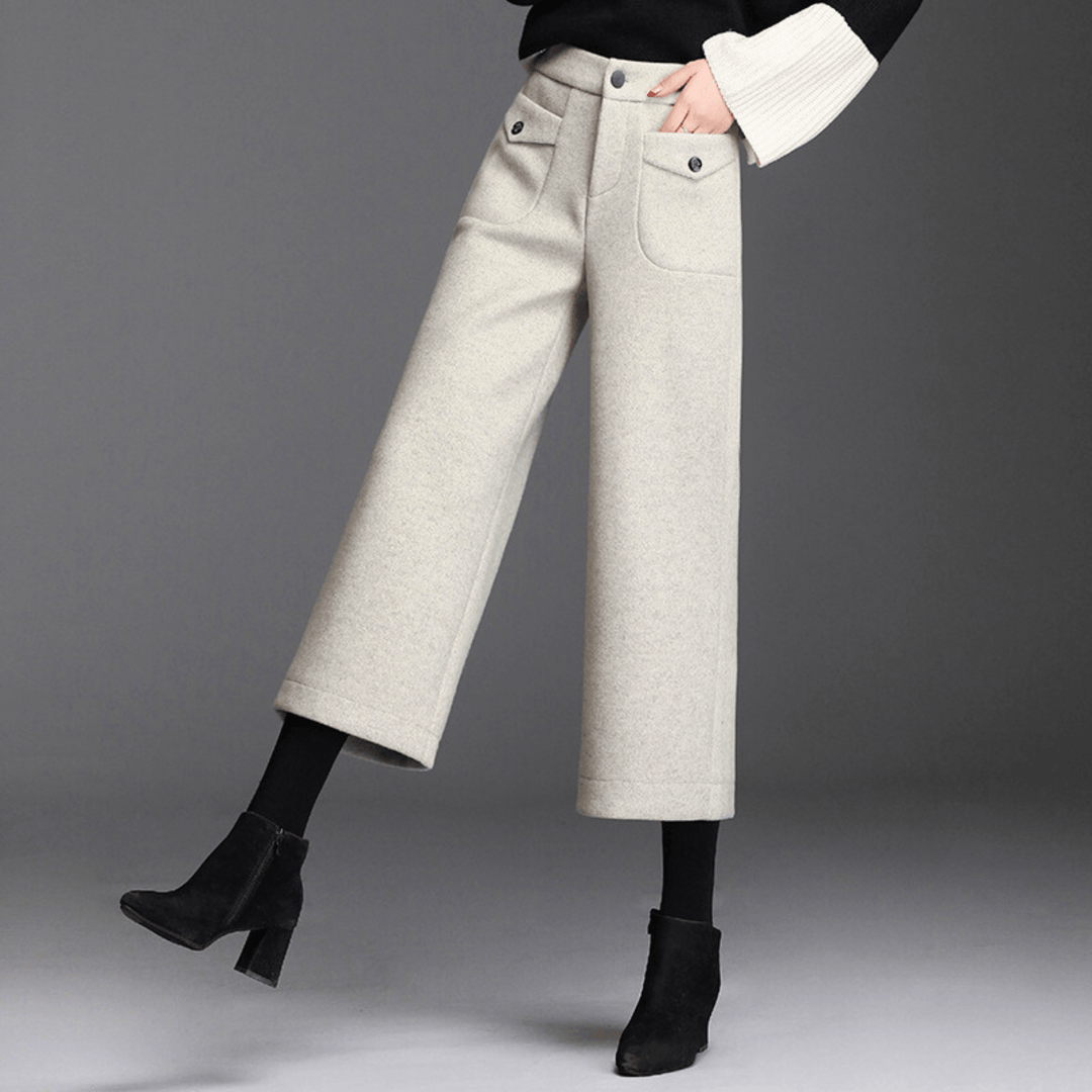 Weston & Finch - The Arletta Trouser - 14:193Milk tea color;5:4183