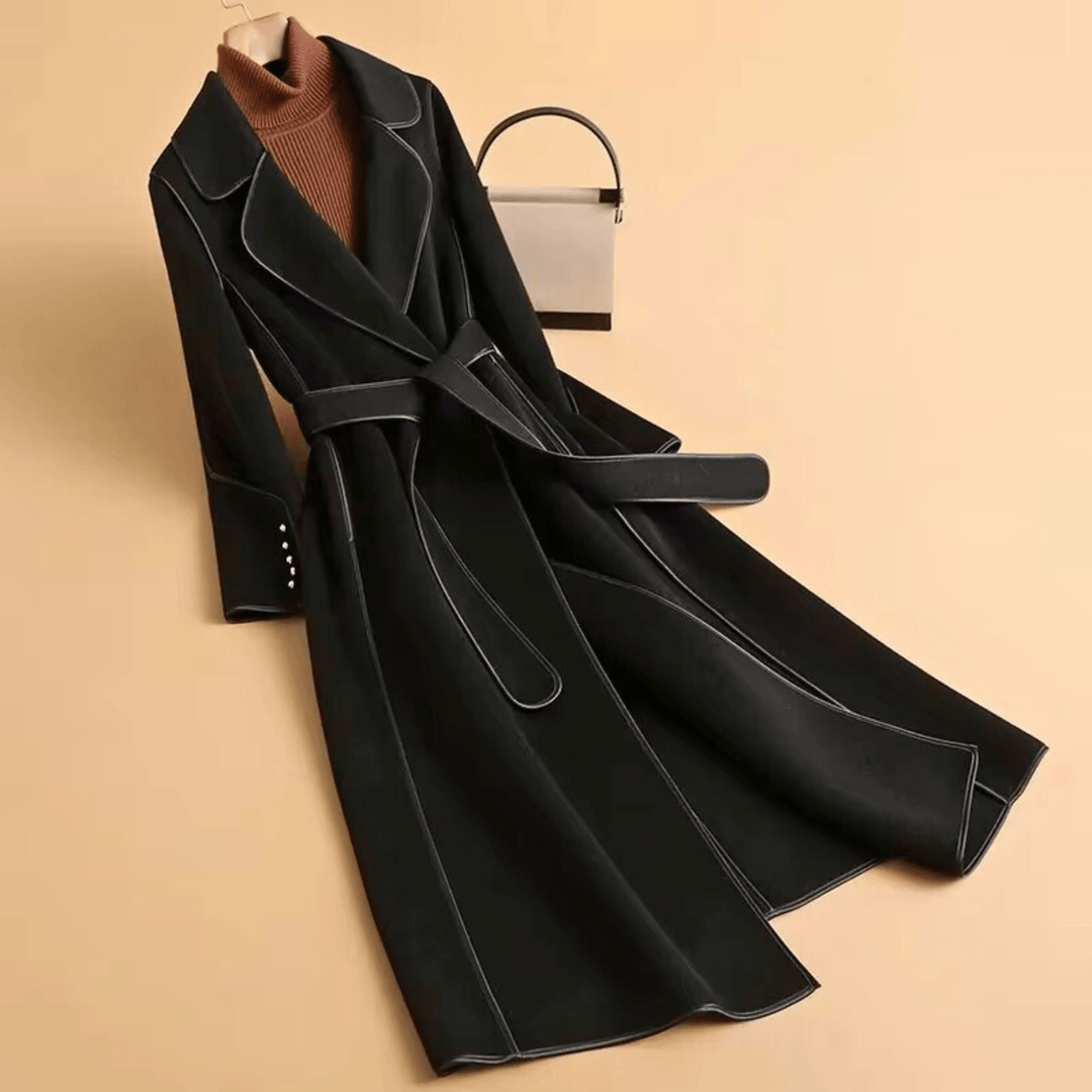 Weston & Finch - The Aurelle Cashmere Coat - 14:193Black;5:4183