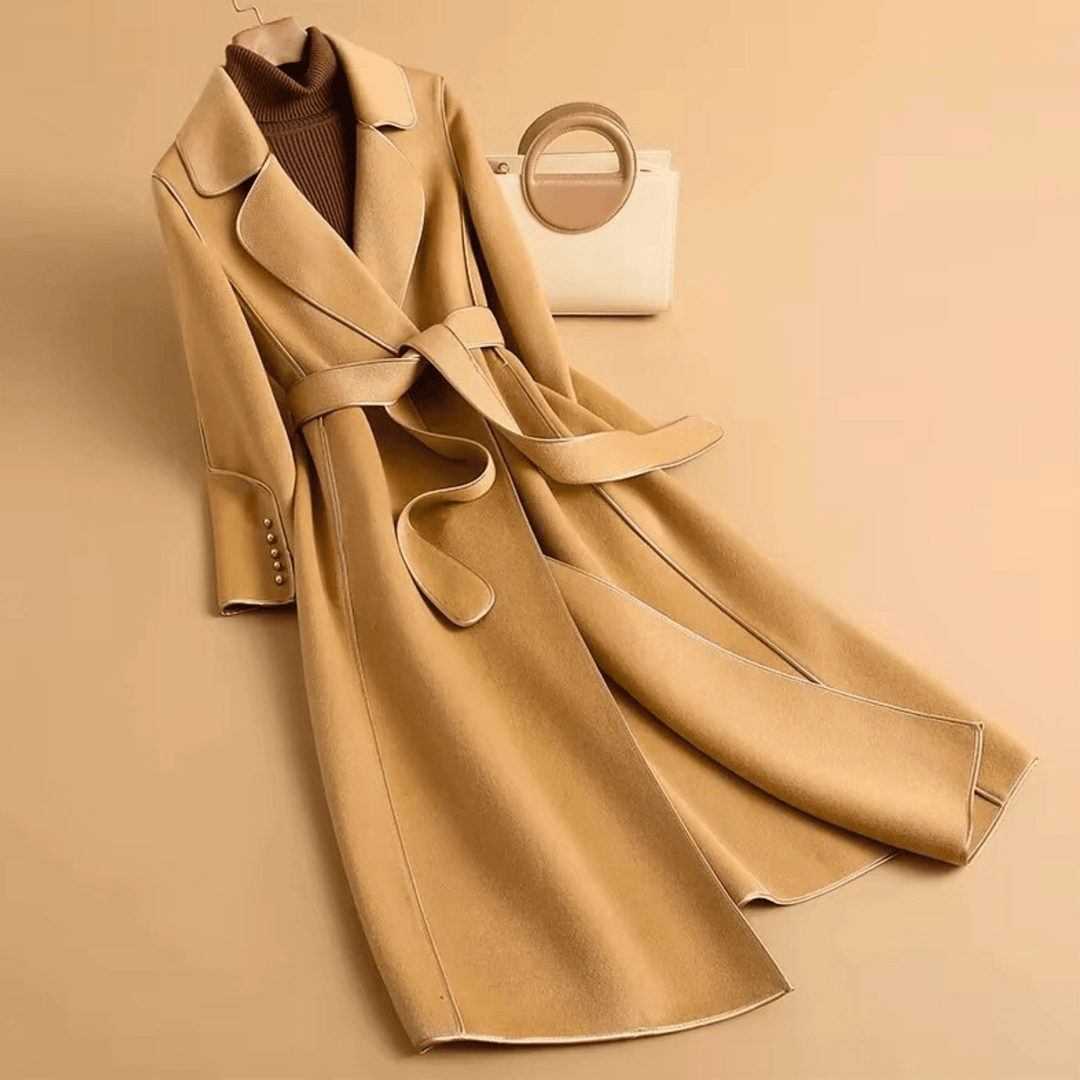 Weston & Finch - The Aurelle Cashmere Coat - 14:771Beige;5:4183