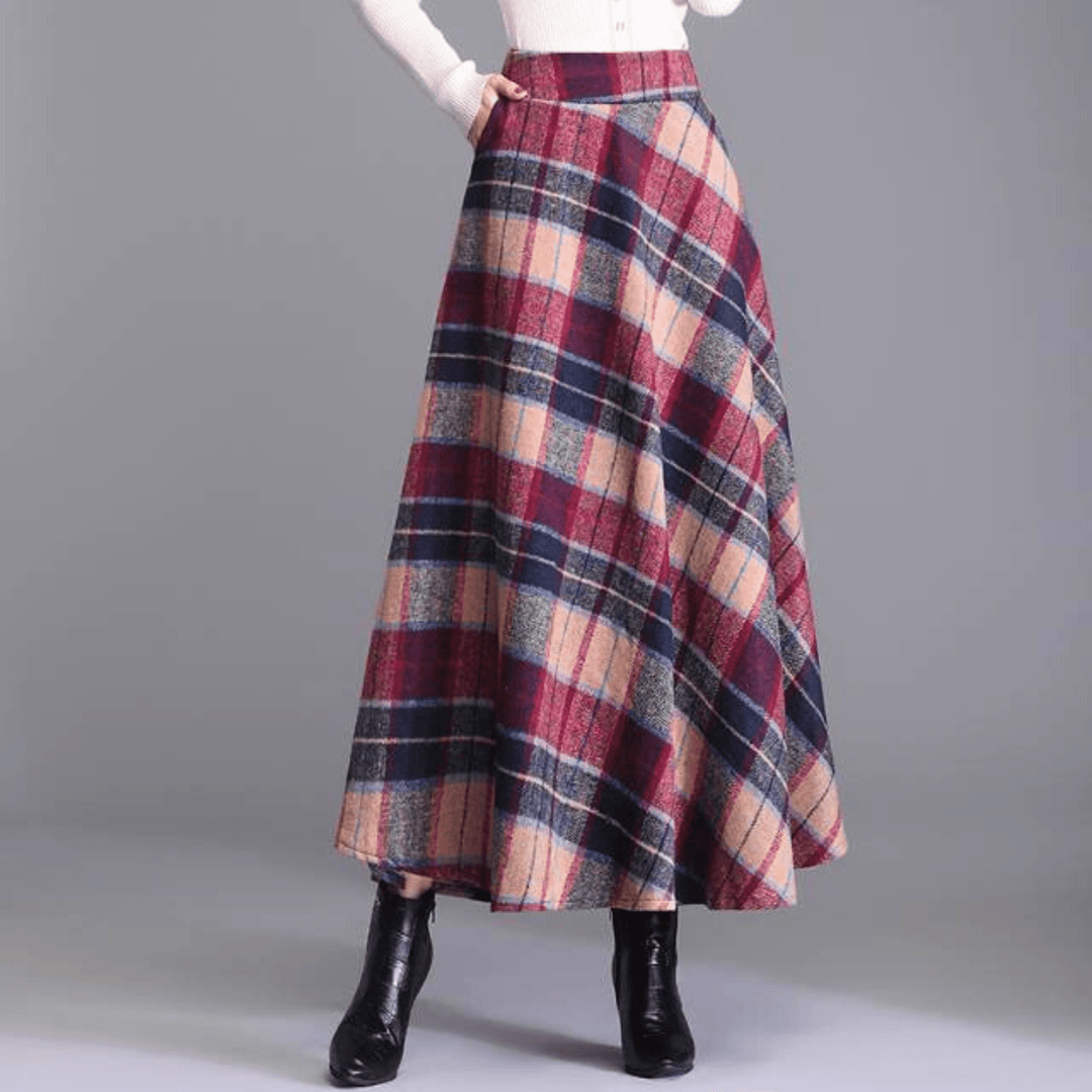 Weston & Finch - The Aurelle Plaid Skirt - 000000000