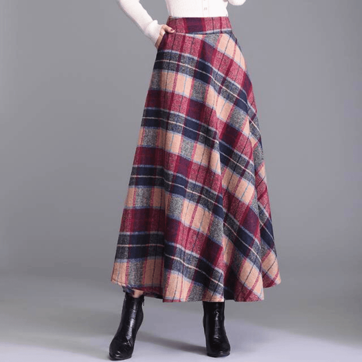 Weston & Finch - The Aurelle Plaid Skirt - 000000000