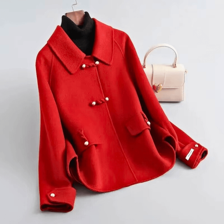 Weston & Finch - The Aurelle Velvet Coat - 14:175red;5:4183