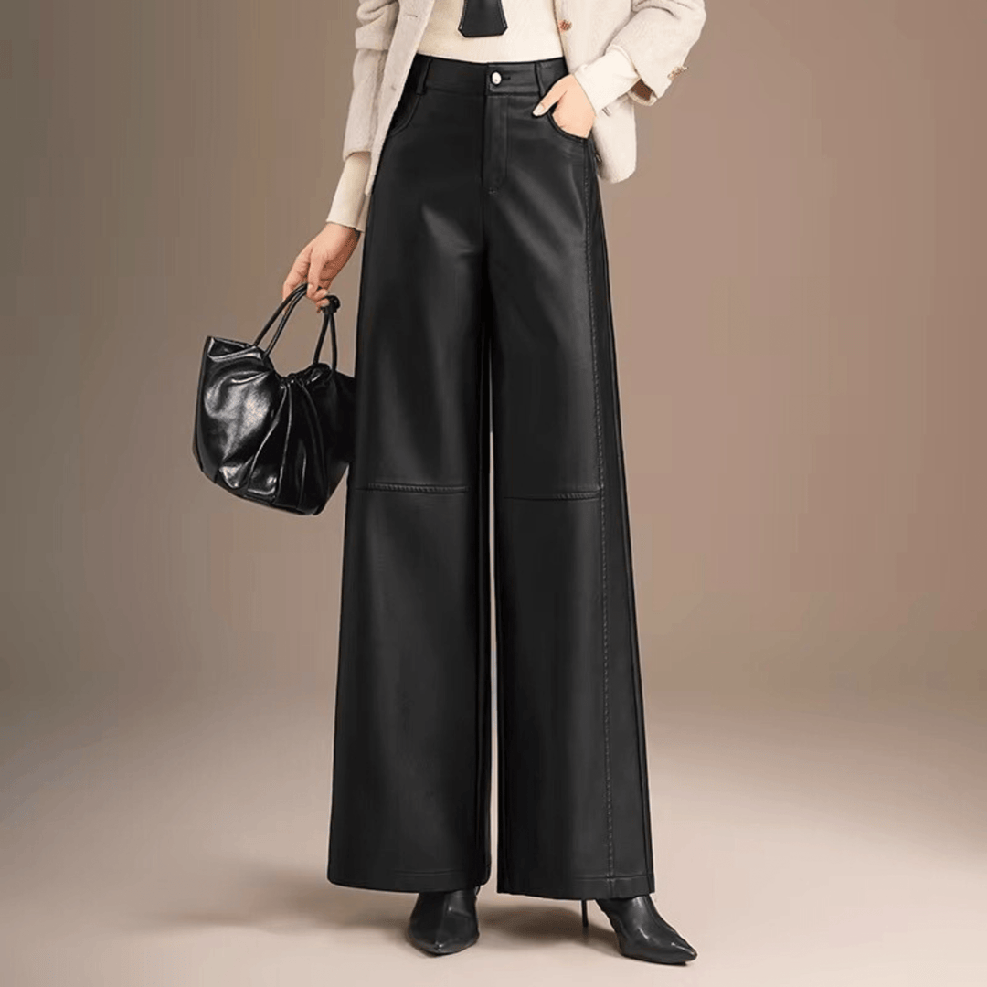 Weston & Finch - The Aveline Leather Pant - 000000000