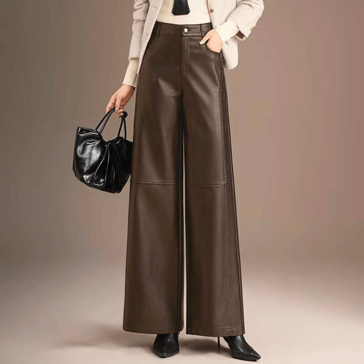 Weston & Finch - The Aveline Leather Pant - 000000000