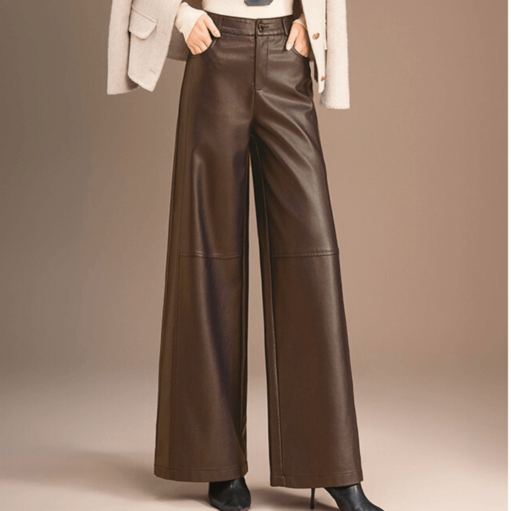 Weston & Finch - The Aveline Leather Pant - 000000000
