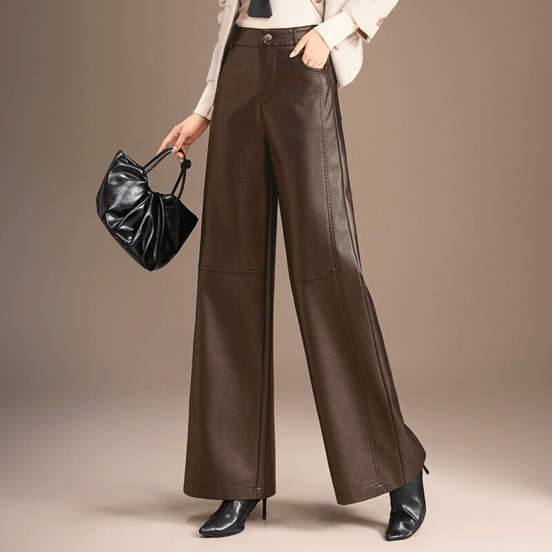 Weston & Finch - The Aveline Leather Pant - 000000000