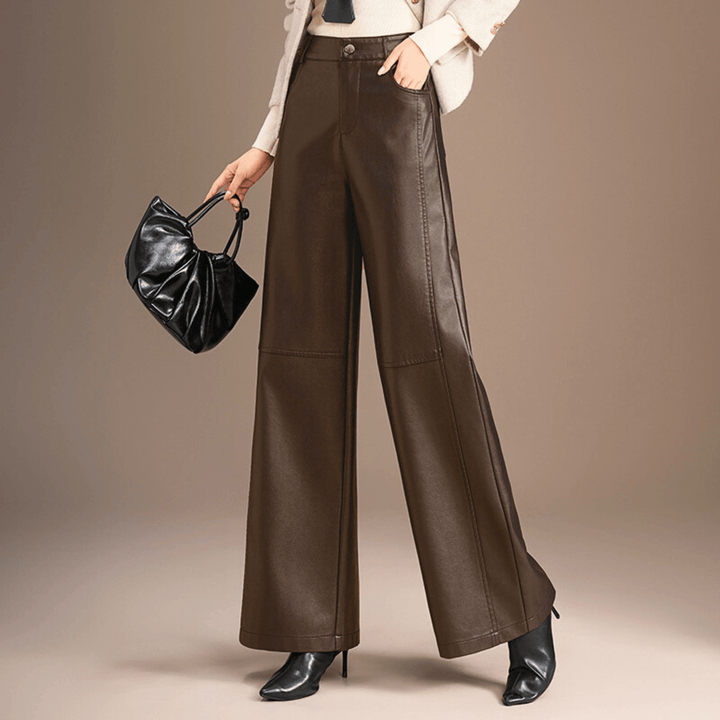 Weston & Finch - The Aveline Leather Pant - 000000000