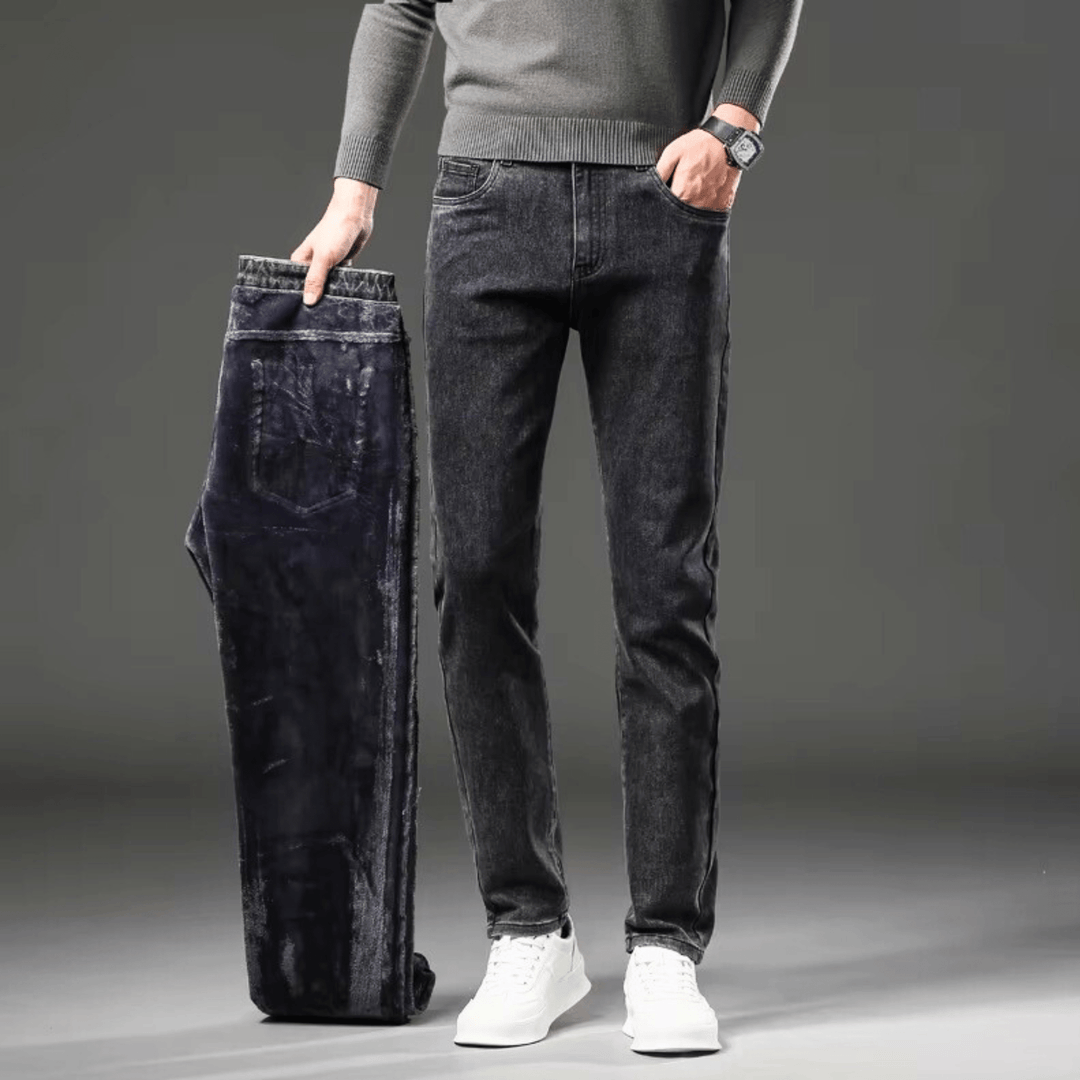 Weston & Finch - The Belmont Thermal Jean - 14:691smoke gray;5:100010441