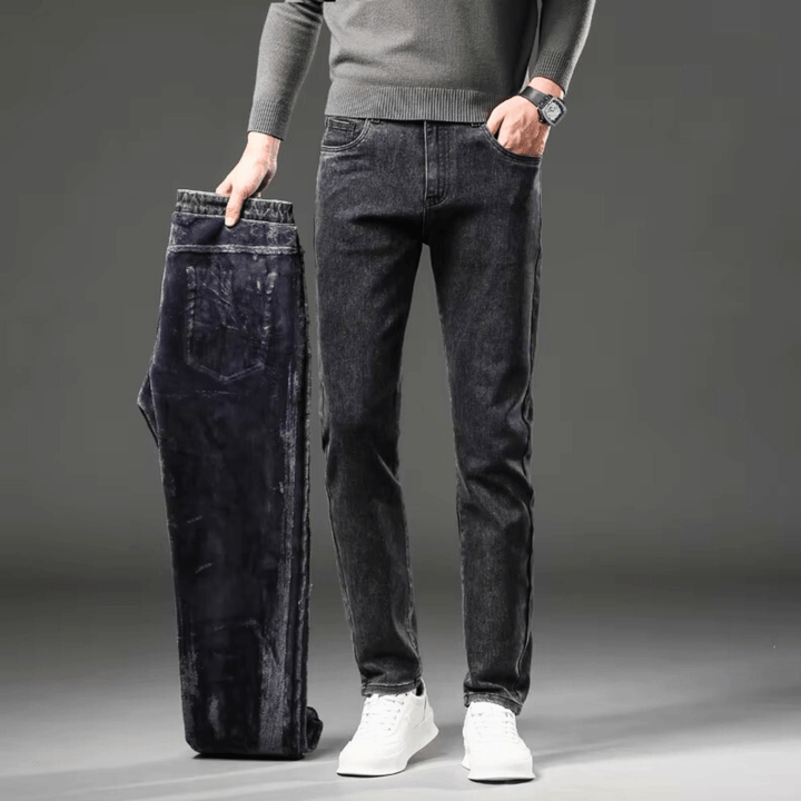 Weston & Finch - The Belmont Thermal Jean - 14:691smoke gray;5:100010441