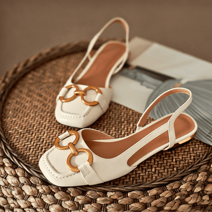 Weston & Finch - The Calista Flat - 14:365458Khaki Suede;200000124:200000364