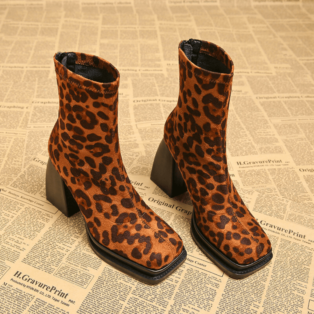 Weston & Finch - The Calvera Boot - 14:29leopard print;200000124:200000333