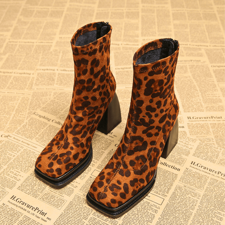 Weston & Finch - The Calvera Boot - 14:29leopard print;200000124:200000333