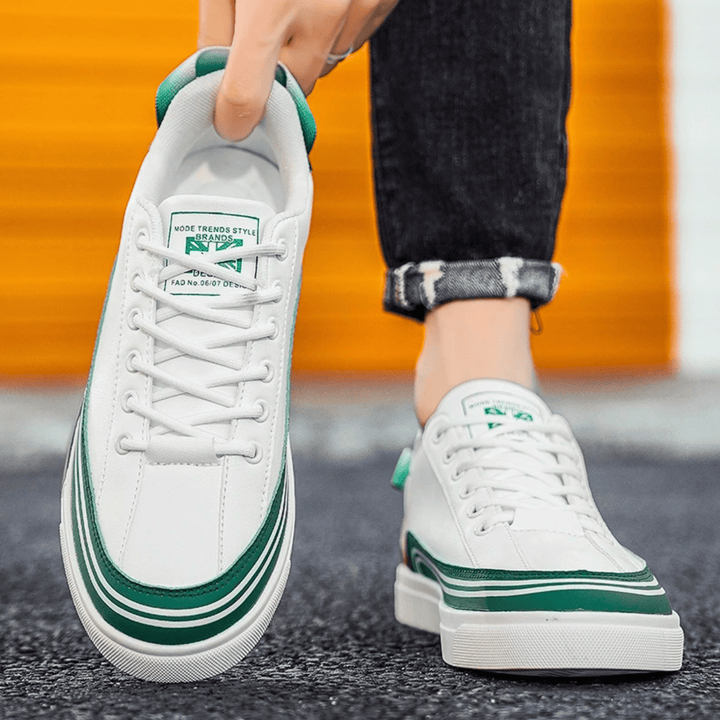 Weston & Finch - The Cassero Sneaker - 14:200004889WHITE and green;200000124:200000364
