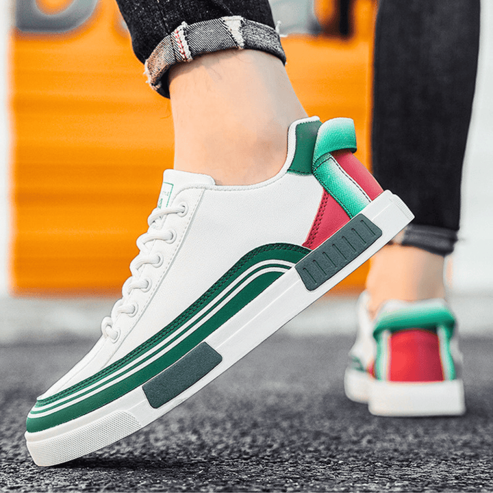 Weston & Finch - The Cassero Sneaker - 14:200004889WHITE and green;200000124:200000364